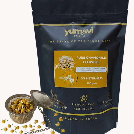 Pure Chamomile Loose Leaf Tea with Infuser