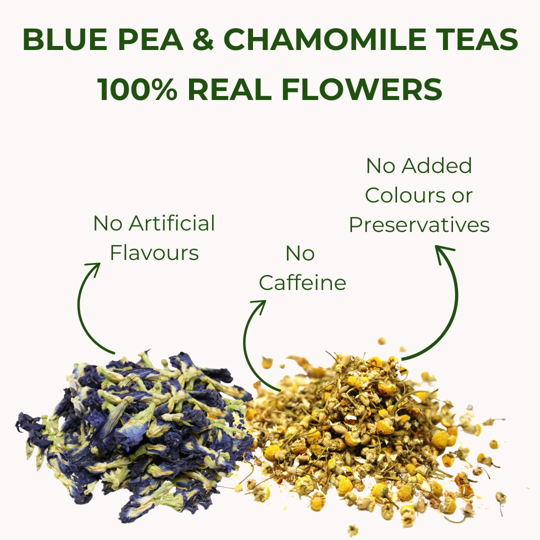 Blue Pea and Chamomile Tea Gift Box
