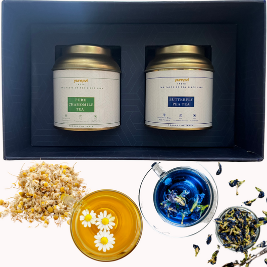 Blue Pea and Chamomile Tea Gift Box